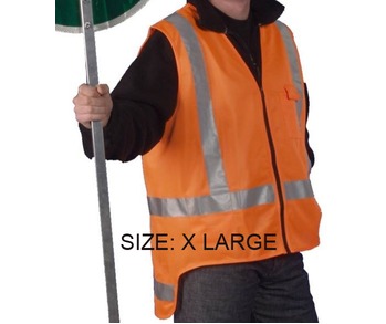 Hi Viz Vest T/A Orange Extra Large