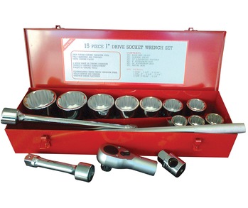 15 Pce Socket Set -1 Inch Dr Imperial