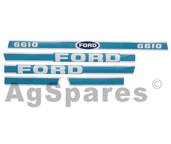 Decal Set Ford 6610 Less Cab